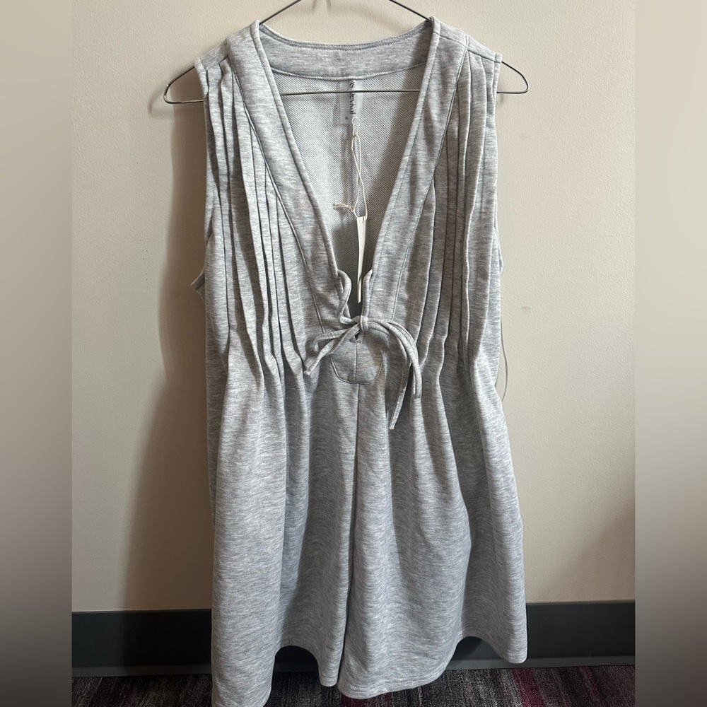 Altar'd State Heather Gray Sleeveless Jumpsuit